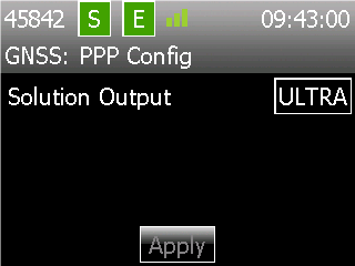 The PPP Config setting is used to determine which PPP solution the LD5 will produce